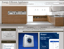 Tablet Screenshot of ecoefficientappliances.com